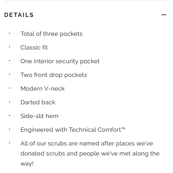 Woman’s Figs Casma Three-Pocket Scrub Top, XS, Navy - Picture 6 of 6